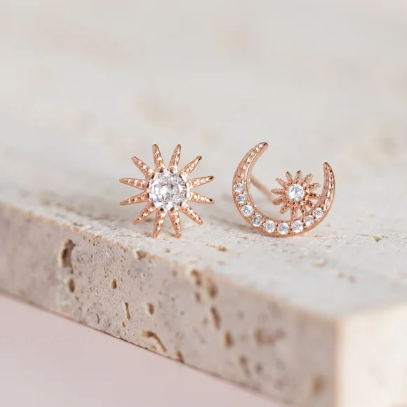 Moon & Star Earrings - Picture 2 of 9